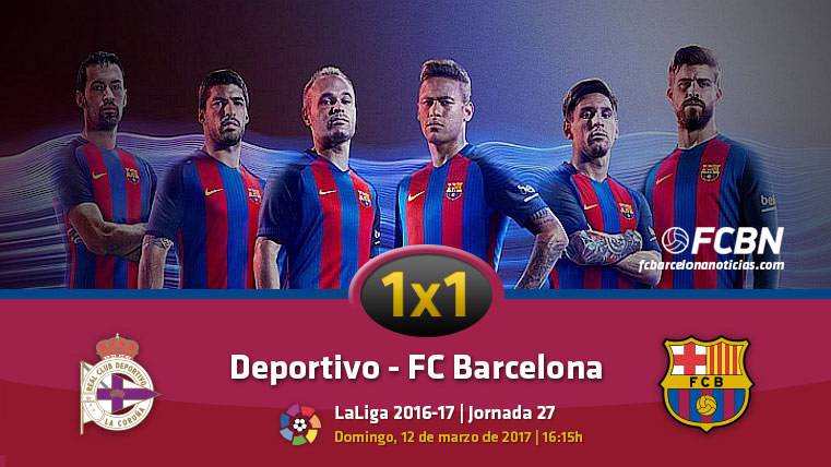 El 1×1 del FC Barcelona frente al Deportivo de la Coruña