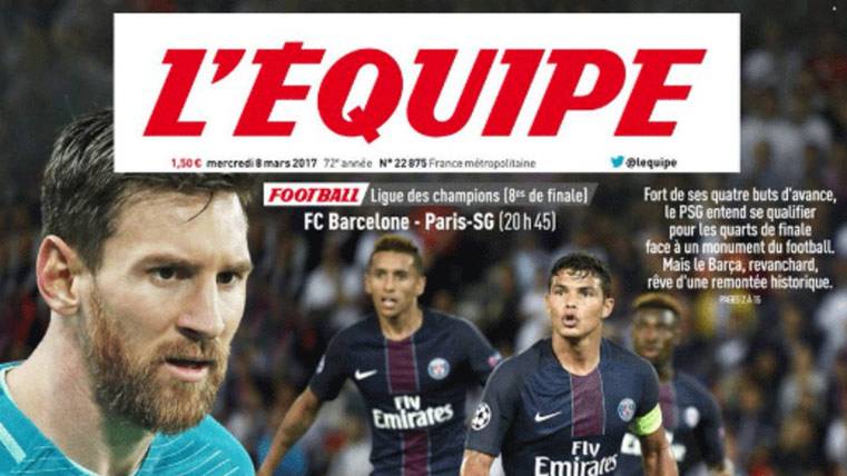 Leo Messi, protagonista de las portadas del Barça-PSG
