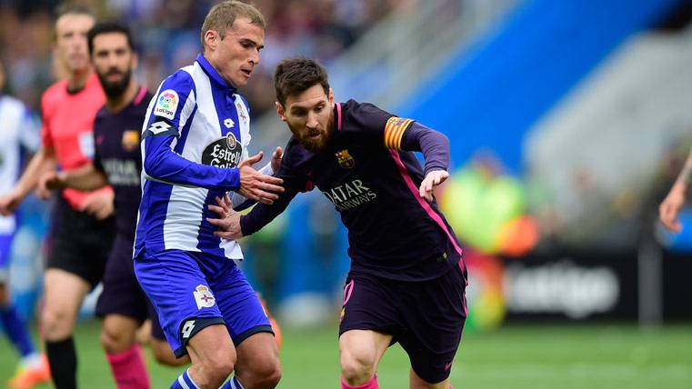 Leo Messi no pudo agitar la varita contra el Deportivo