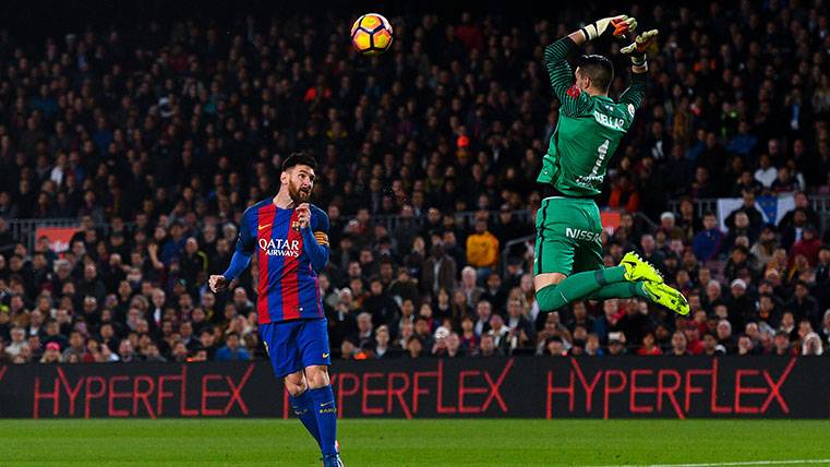 Leo Messi celebró sus 500 partidos con un golazo de cabeza