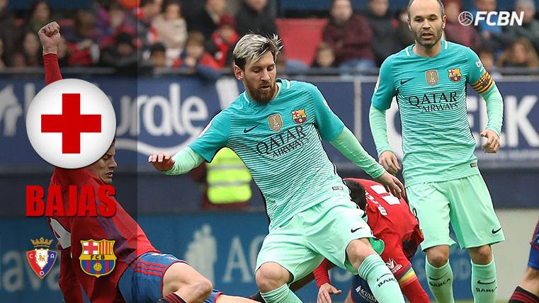 Osasuna llega al Camp Nou con el doble de bajas que el Barça