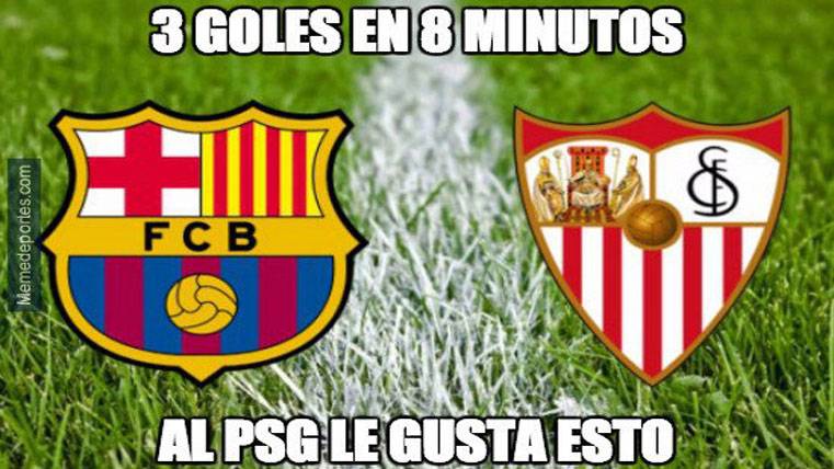 Este es el mejor «meme» del FC Barcelona-Sevilla