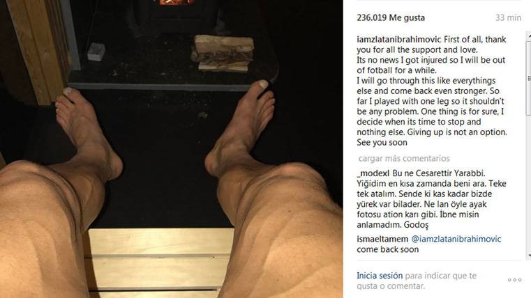 Mensaje de Ibrahimovic para quienes hablan de su retirada