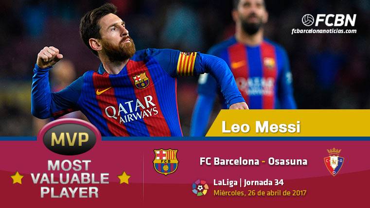 Leo Messi, el «MVP» del FC Barcelona ante el Osasuna