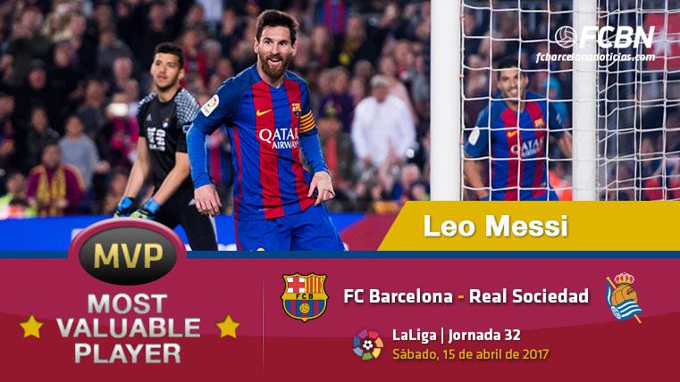 Leo Messi, el «MVP» del FC Barcelona ante la Real Sociedad