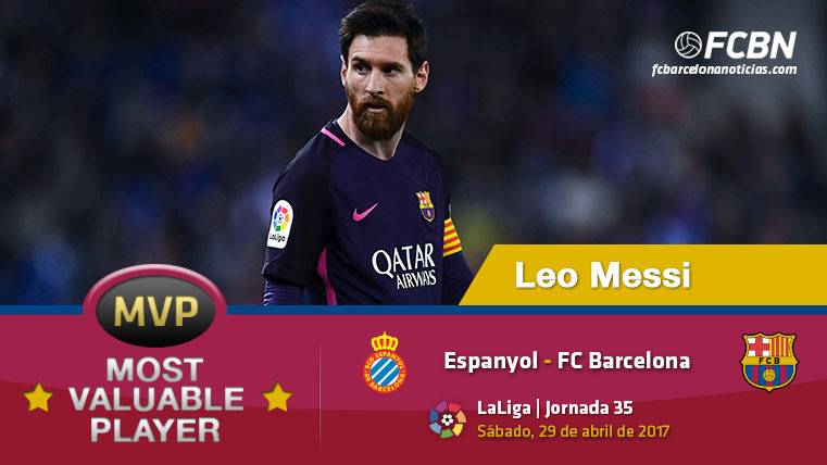 Leo Messi, el «MVP» del FC Barcelona ante el Espanyol