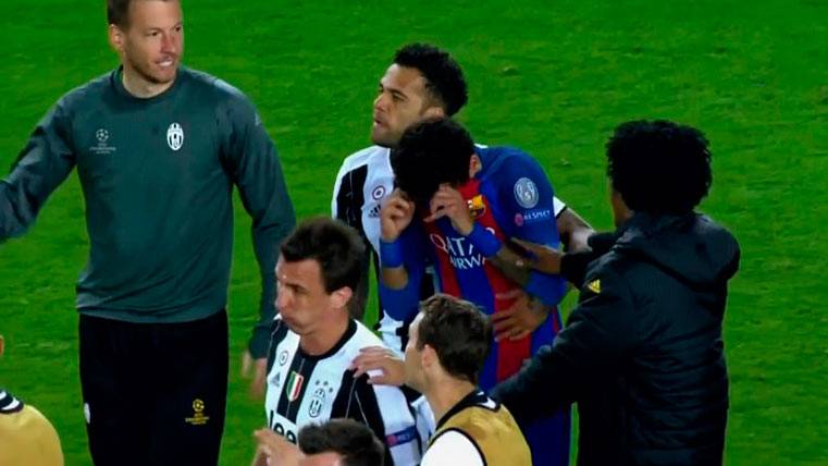 Neymar Júnior rompió a llorar tras el Barça-Juventus