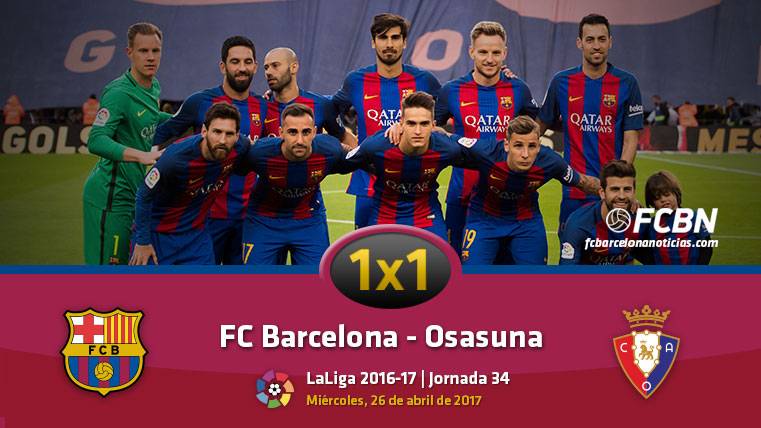 El 1×1 del FC Barcelona frente al Osasuna (Liga J34)