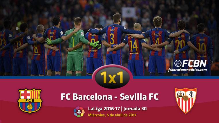 El 1×1 del FC Barcelona frente al Sevilla FC (Liga J30)