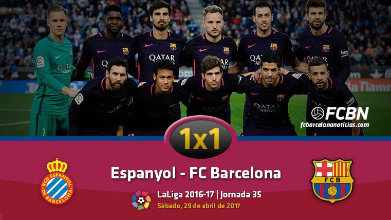 El 1×1 del FC Barcelona frente al Espanyol (Liga J35)