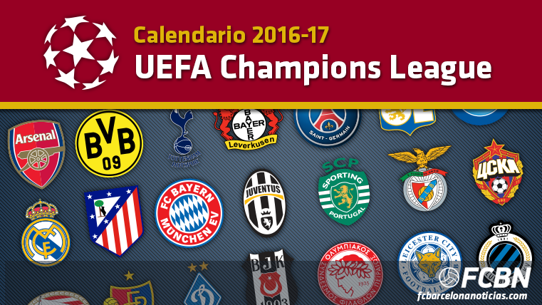 Calendario Champions League 2016-2017