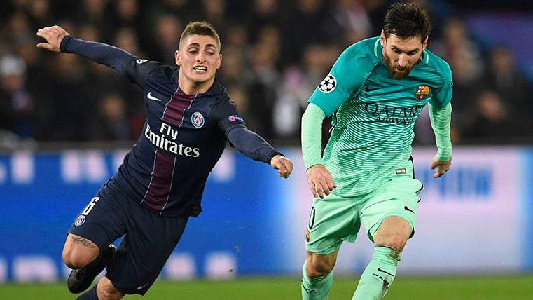 Verrati parece tener más ganas que Deulofeu y Bellerín