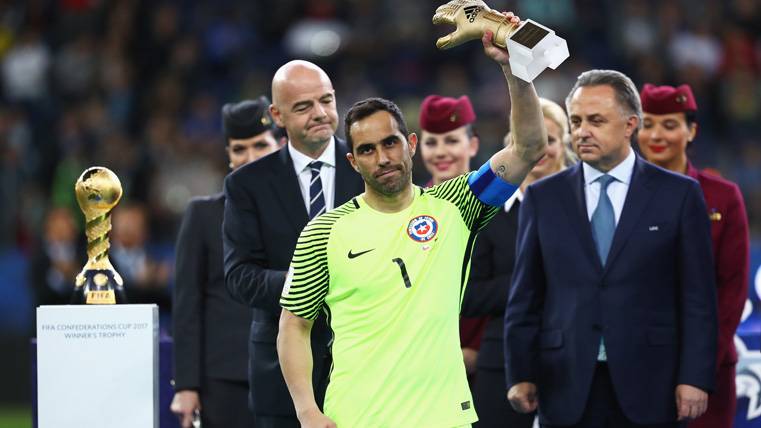 El fastidio de Bravo tras perder la Copa Confederaciones