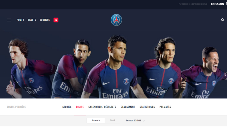 Verratti no aparece en el nuevo diseño de la web del PSG