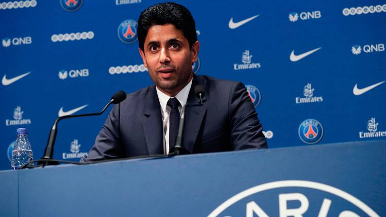 El presidente del PSG: «Neymar es del Barça, veremos qué pasa»
