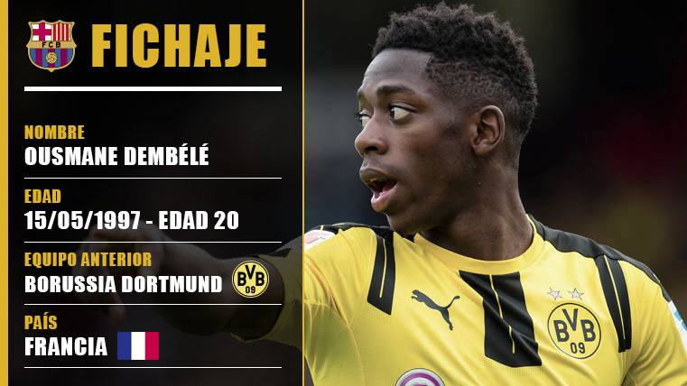 OFICIAL: Ousmane Dembélé ya es jugador del Barcelona