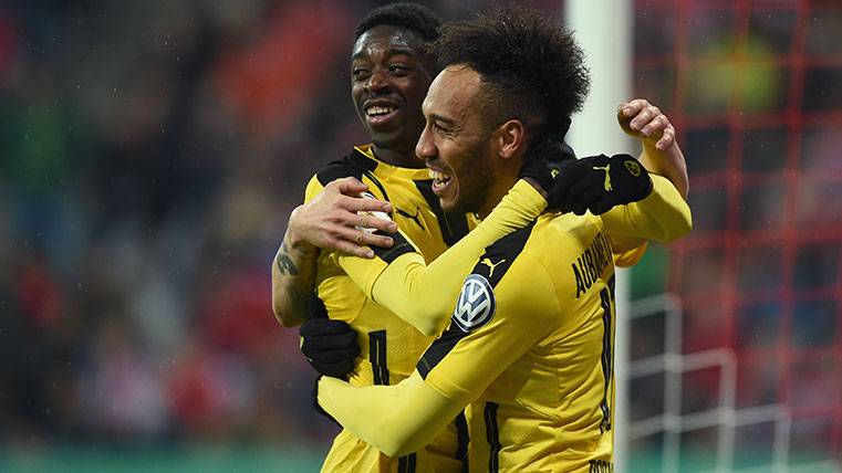 Aubameyang da pistas sobre el futuro de Dembélé, ¿en el Barça?