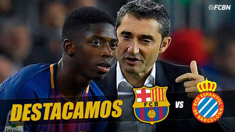 Debut de Dembélé con el Barça, ovación y asistencia a Suárez