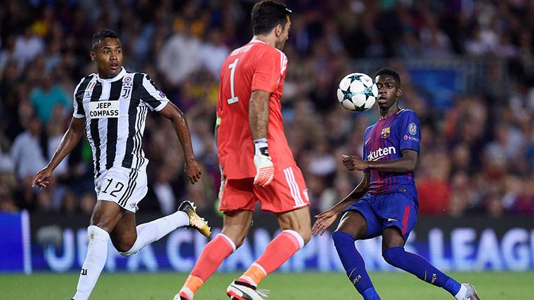 Posible penalti no pitado a Dembélé en el Barça-Juventus