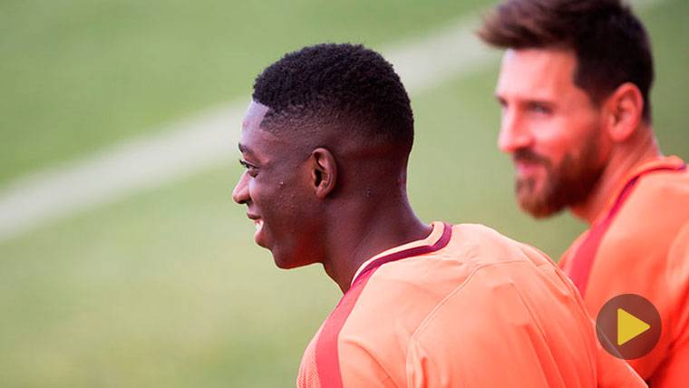 ¡Dembélé ya notó molestias en el calentamiento en Getafe!