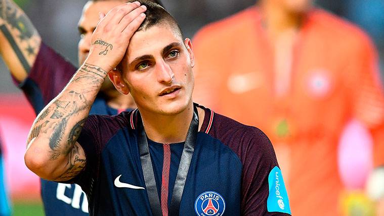 Marco Verratti acumula críticas por sus flirteos con el Barça