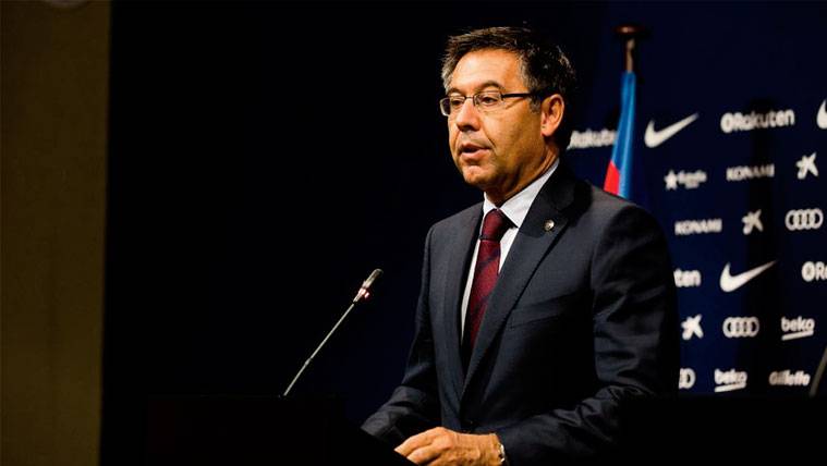 Bartomeu explica su decisión de jugar a puerta cerrada