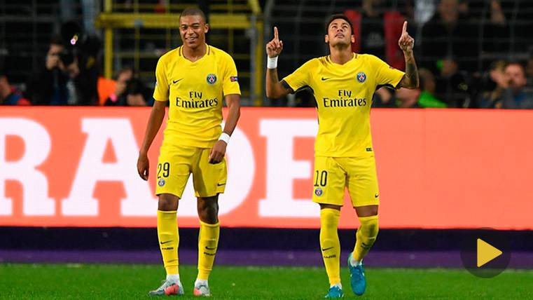 Neymar copia a Ronaldinho y el PSG asusta en Champions