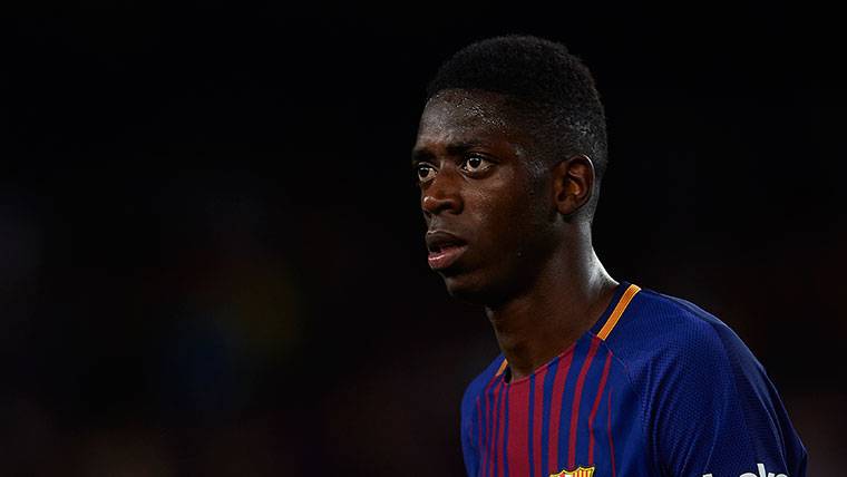 Ousmane Dembélé es homenajeado por el Rennes