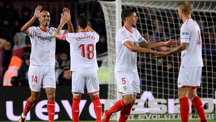Un desajuste defensivo provocó el gol del empate del Sevilla