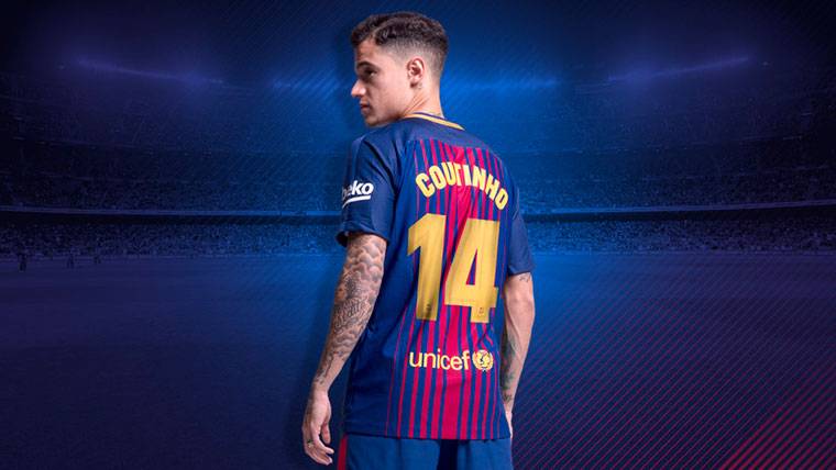 OFICIAL: Philippe Coutinho lucirá el dorsal ’14’ de Mascherano