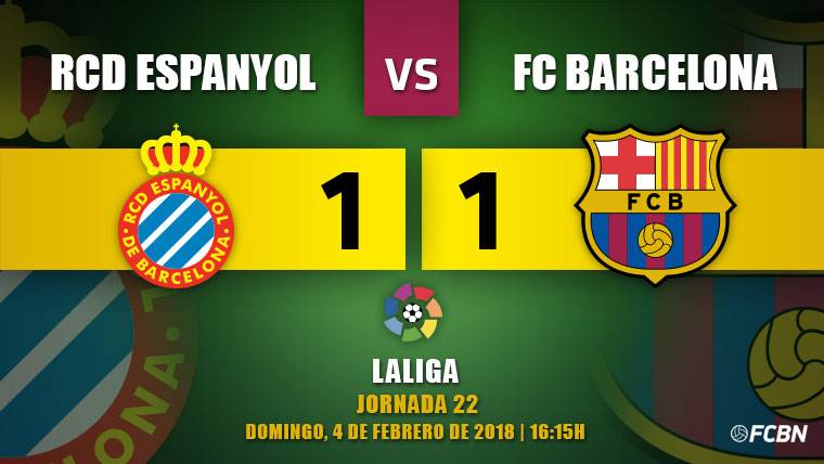 Piqué habla en el campo y salva al Barça de un bronco Espanyol