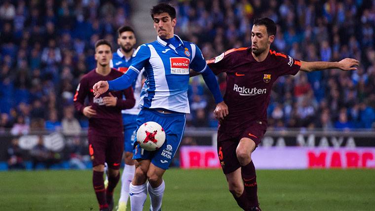 Moreno adelantó al Espanyol con un remate a bocajarro