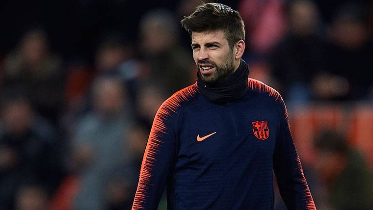 Gerard Piqué disputó todavía ‘tocado’ el Eibar-Barcelona