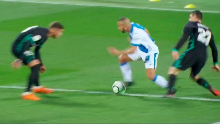 El Leganés protestó un penalti claro de Kovacic a El Zhar