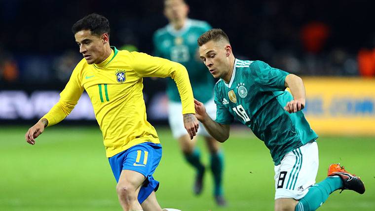 Brasil se venga de Alemania con un Coutinho brillante (0-1)