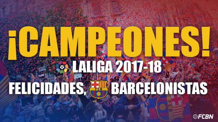 El Barcelona gana su Liga 25 y el octavo ‘doblete’ de su historia