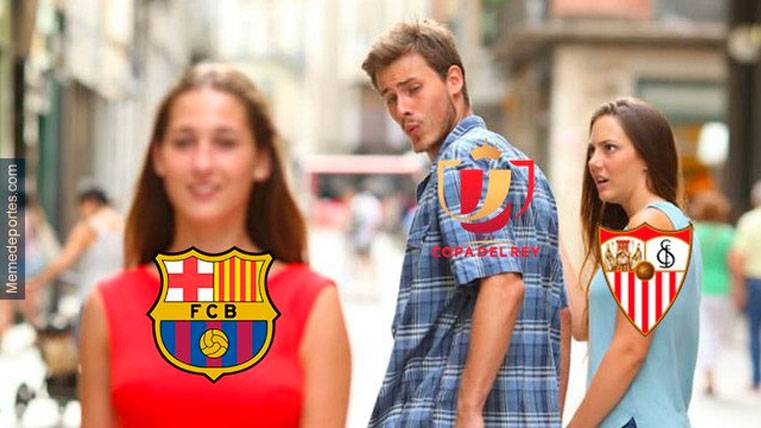 Estos son los mejores ‘memes’ del Sevilla-Barça de Copa del Rey