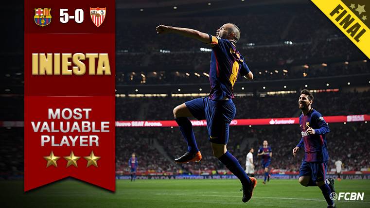 Andrés Iniesta dice adiós a la Copa del Rey con exhibición, gol y ovación