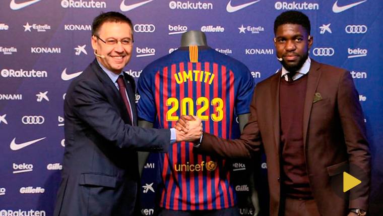 Broma de Bartomeu con la cláusula de 500 ‘kilos’ de Umtiti