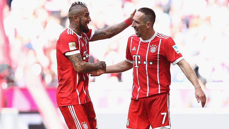 El cariñoso mensaje de despedida de Franck Ribéry a Arturo Vidal