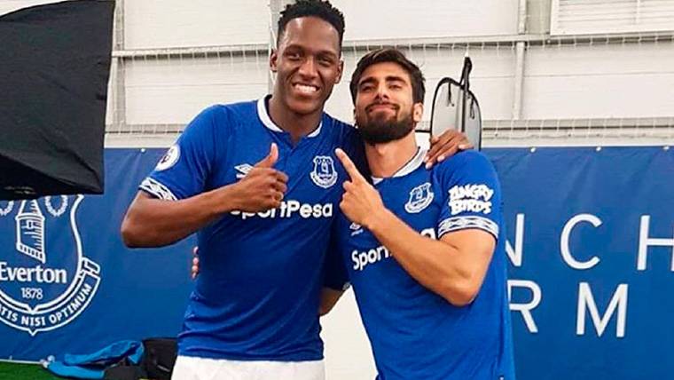 Se retrasa el debut de Yerry Mina y André Gomes con el Everton