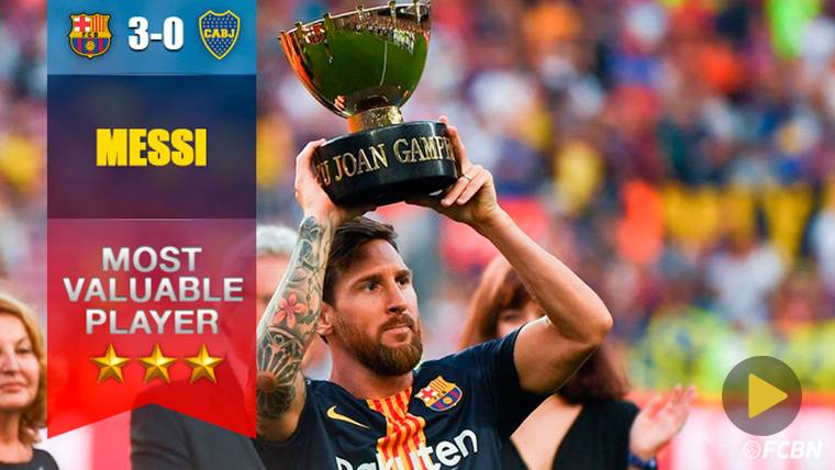 Messi, ‘MVP’ y ‘Pichichi’ histórico del Trofeo Joan Gamper