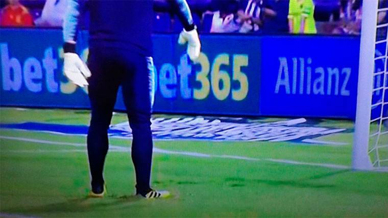 Lamentable estado del césped en el Real Valladolid-FC Barcelona