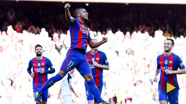 Rafinha, ‘on fire’: Sombrero al portero y gol que sabe a Barça