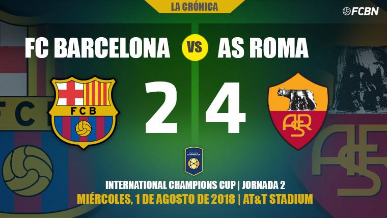 Una Roma muy titular remonta a un Barça plagado de promesas