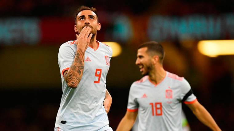 Goleada de España a Gales con ‘doblete’ de Paco Alcácer (1-4)