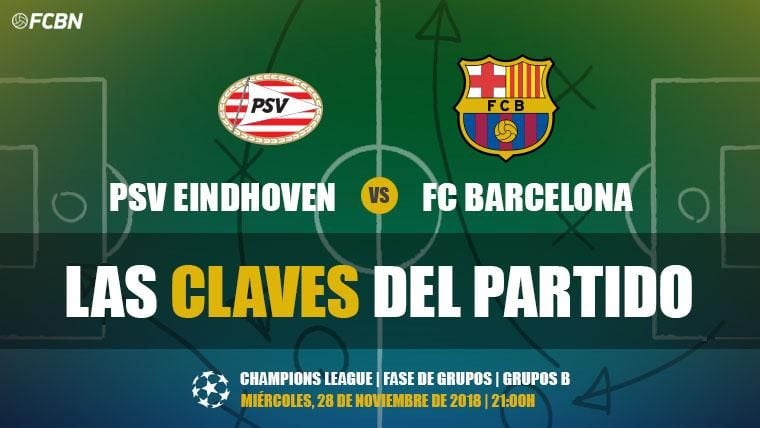 Las claves del PSV-FC Barcelona de Champions League 2018-19