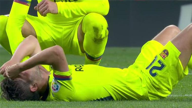 ALARMA: ¡Lesión muscular de Sergi Roberto contra el Atlético!