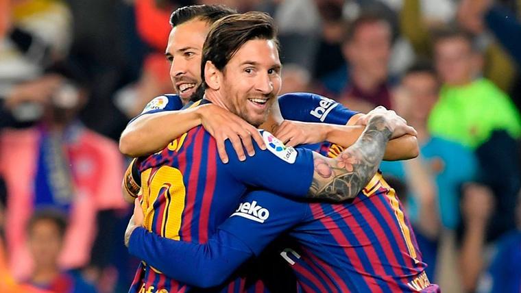 La sociedad Messi-Alba duplicó la ventaja del FC Barcelona