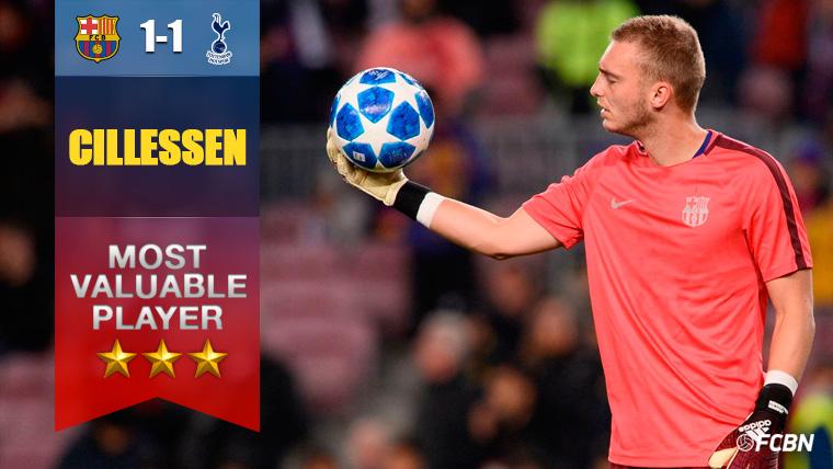 Cillessen demostró contra el Tottenham que es un portero de Champions